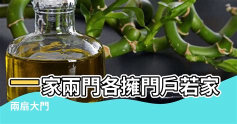 兩個大門風水